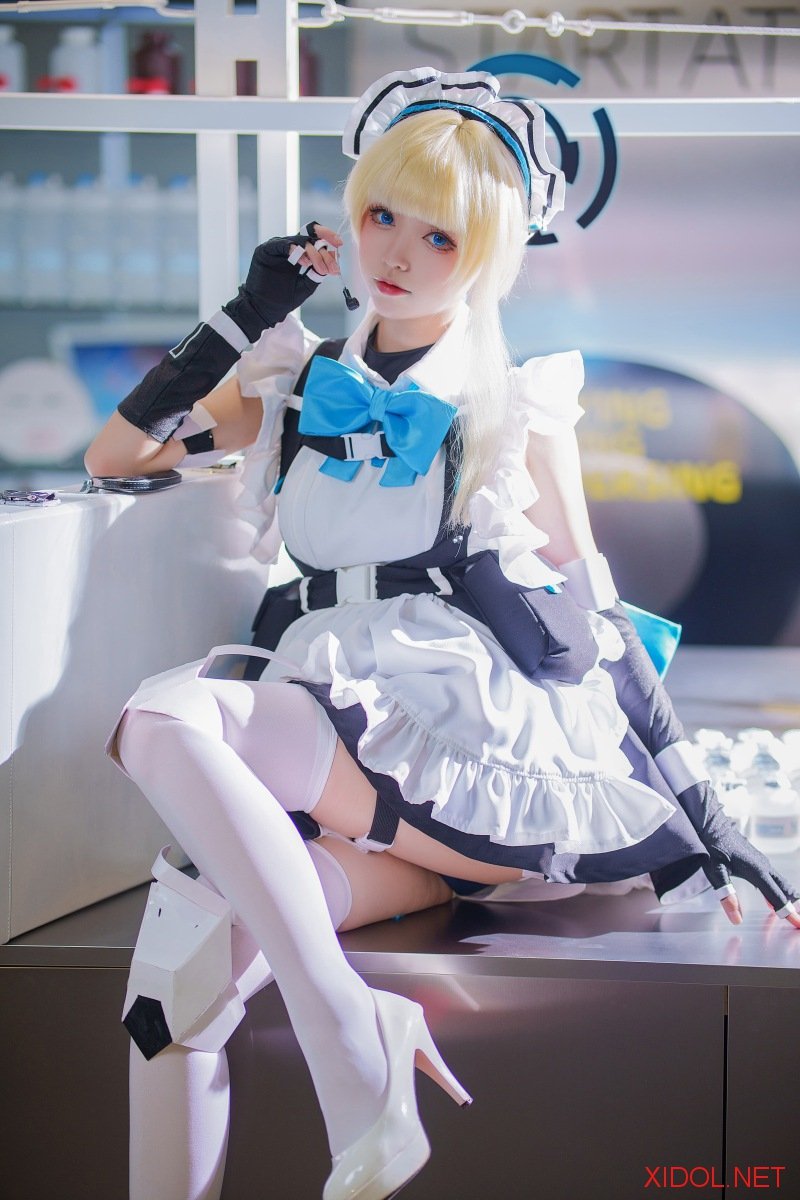 [Cosplay] 大大卷卷小卷 碧蓝档案飞鸟马时 短女仆 [27P-211MB]