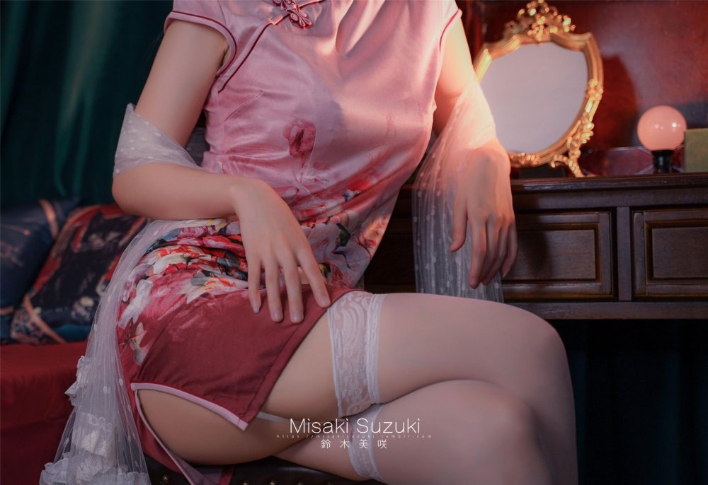 鈴木美咲 - 浮世花夢蝶，唯美旗袍與薄紗[60P]