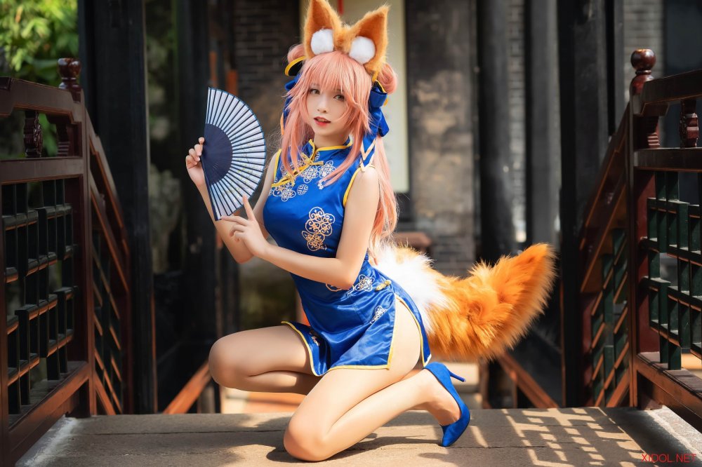 [Cosplay] 大大卷卷小卷 玉藻前旗袍 [8P-66MB]