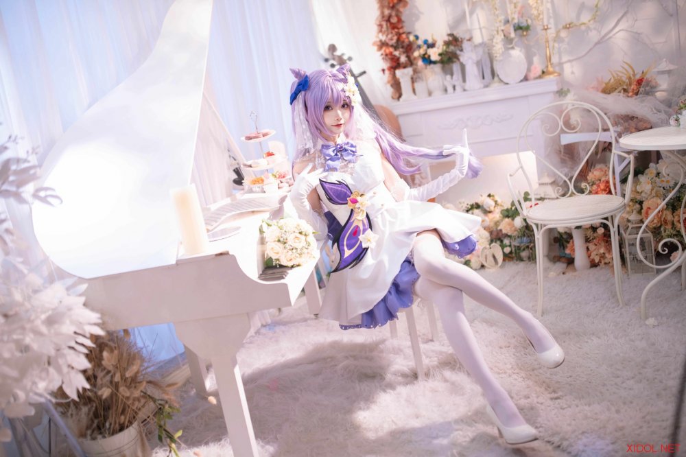[Cosplay] 艾西Aiwest 刻晴花嫁 [40P-545MB]