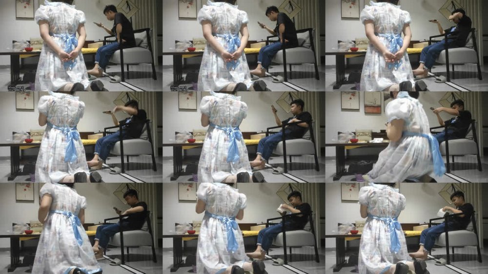 【AI增強】20220414_[原版]婦女收割機、胖子傳媒工作室_SM調教蘿莉風小美女，超近特寫揉B操嘴