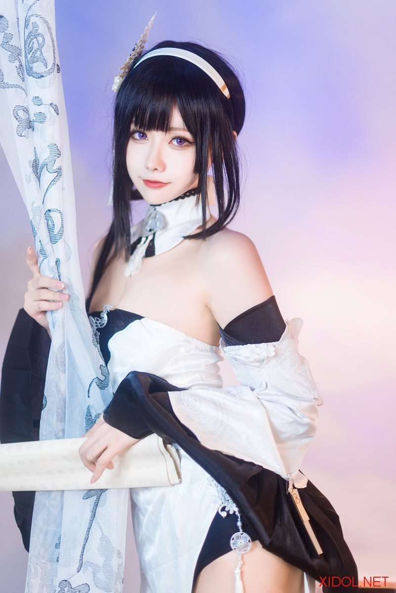 [Cosplay] Momoko葵葵 碧蓝航线镇海 默认皮肤＆奇奢花苑 [24P-52MB]