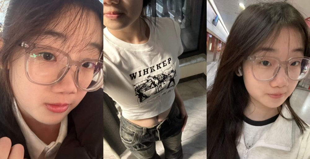 來自河南鄭州的純潔美麗女學生，戴眼鏡形成鮮明對比，全自動，與男友合作，女孩實在太可愛了（6V）[MP4/887MB]