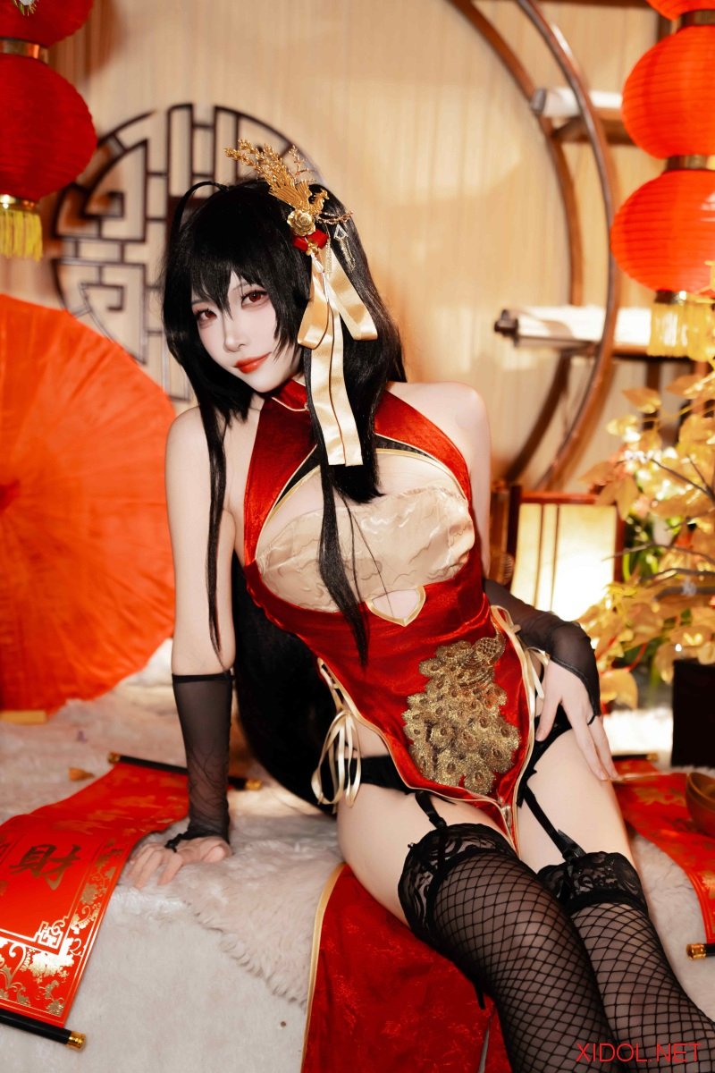[Cosplay] 二佐Nisa 碧蓝航线 大凤 旗袍 [38P-1.13GB]