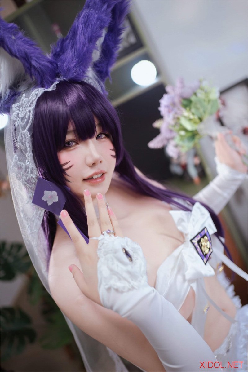 [Cosplay] 阿半今天很开心 碧蓝航线 武藏 誓约花嫁 [75P-1.11GB]