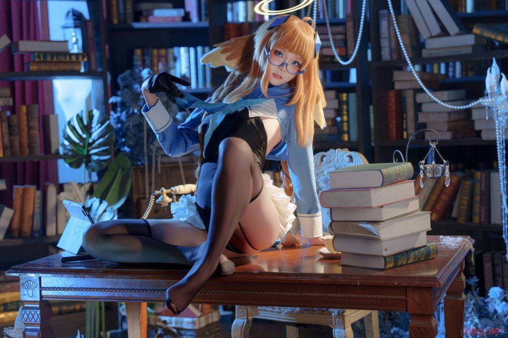 [Cosplay] 艾西Aiwest 蔚蓝档案 圆堂志美子 [26P-593MB]