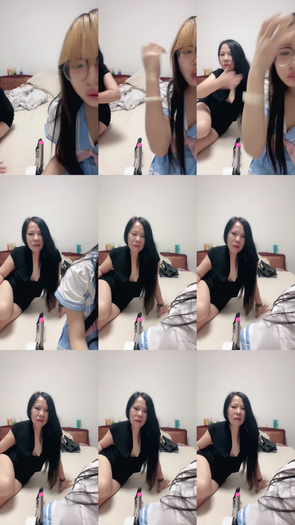真正的母女踏入行【07 邵洛】被生活逼迫，她大肆表演。女兒純潔可愛，母親豐滿迷人，戴眼鏡的女學生與她的母親