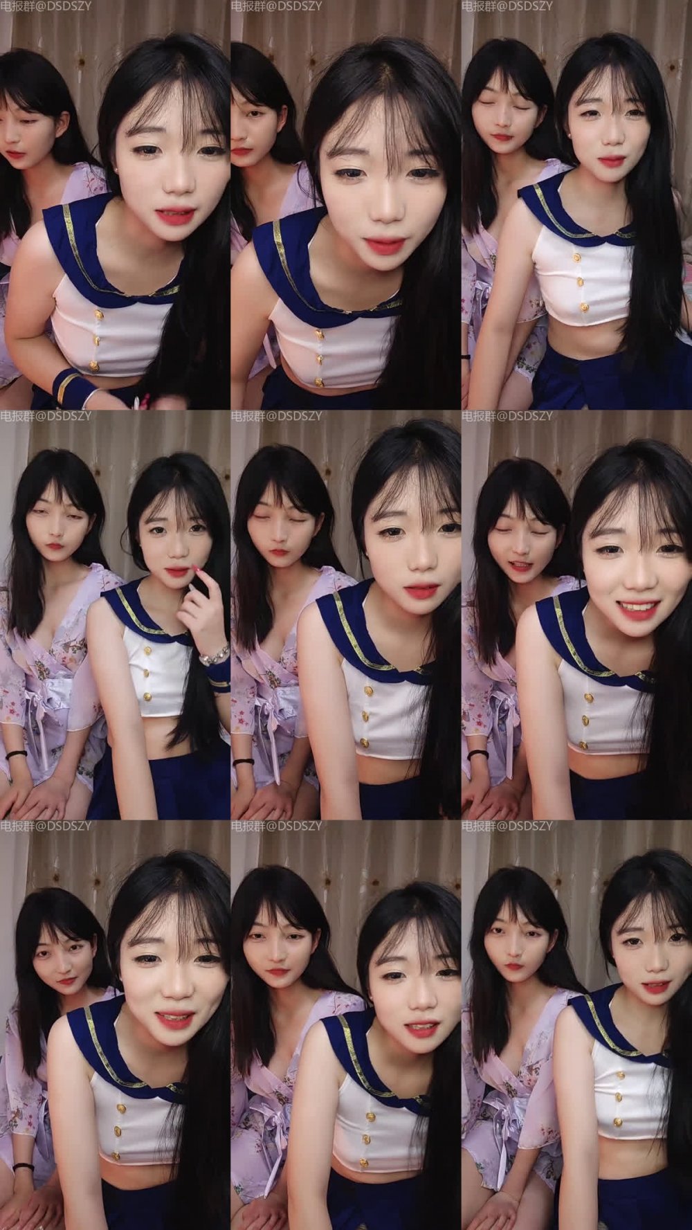 ♦️ 超級可愛女孩 [06 小甜心] 美麗姐妹互相訓練，露臉，胸部按摩，玩具自慰 2（5V）