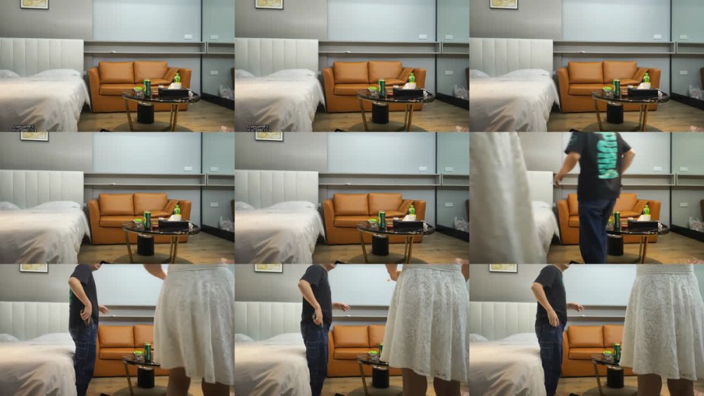 [AI 強化] 20220726_[原文] 女性收割者，胖媒體 Studio_Late夜線上約會，一位穿白衣的年輕妻子，翹著屁股在鏡頭前