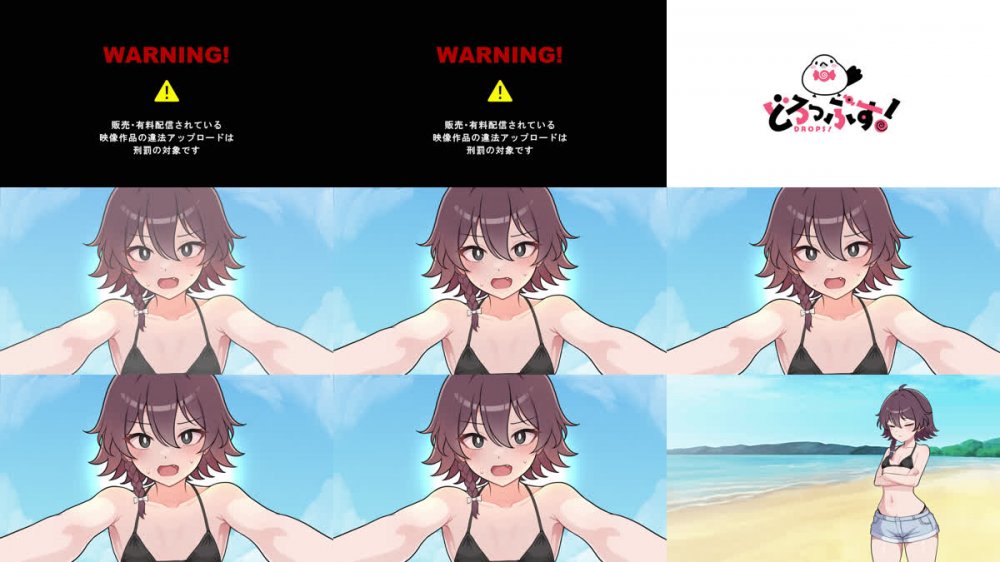 [260619][RJ01648305][どろっぷす!] 生き残れ！無人島サバイバル性活♡ モーションアニメ