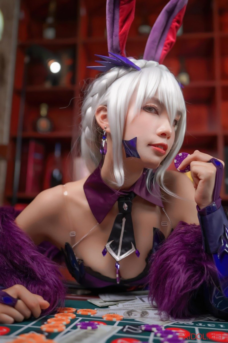 [Cosplay] Neko薇薇 FGO 黑枪呆兔女郎 [18P-130MB]