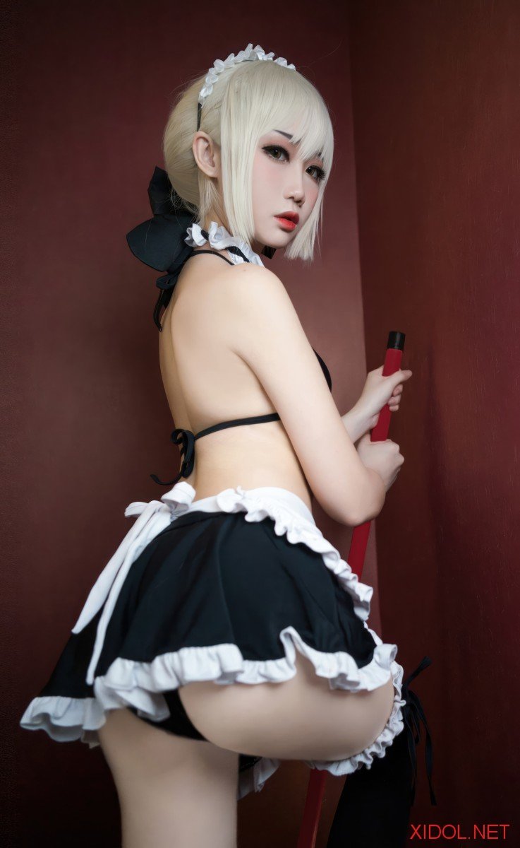 [Cosplay] 焖焖碳 FGO 黑呆女仆 [21P-156MB]