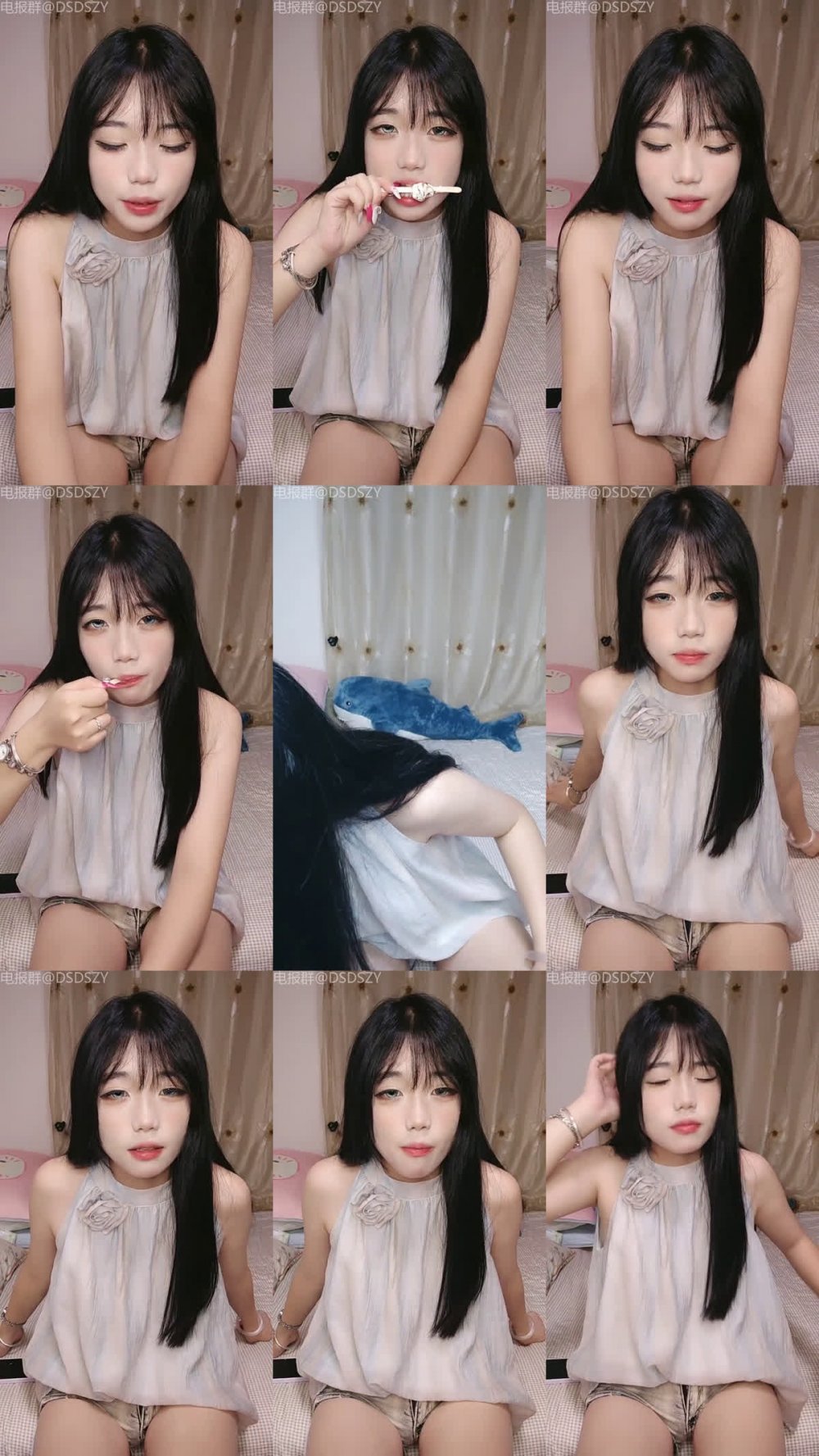 ♦️ 頂級可愛女孩 [06 Sweetie] 美麗的姊妹互相訓練，露出臉龐並使用乳房按摩玩具進行自慰 6（5V）