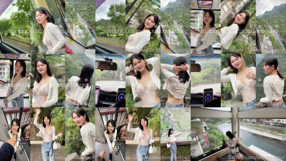 [AI 強化] AsiaXXXTour 在去夜市前插入遙控震動蛋，購物時被玩弄，興奮又害羞，被外國巨型陰莖穿透，高潮，並為魏喬安口交