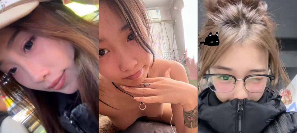 東北刺青女M（梁曉靜）露面自慰，滴蠟並抱胸取悅，充滿小小的娘娘腔特質（22V）