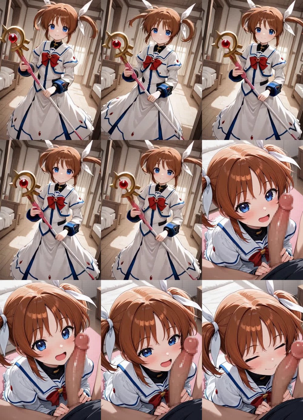 [メロンパープル] なのはちゃんと濃厚セックス! [AI生成] JPG/MP4