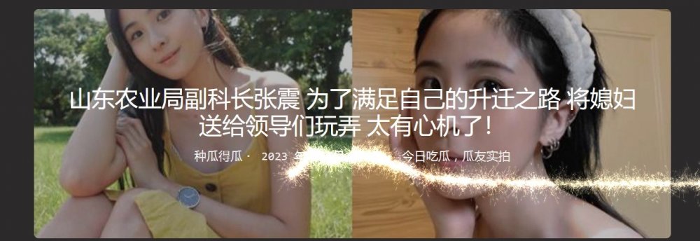 山東農業局副科長張震把妻子交給領導們玩弄，為自己爭取升遷之路——真是心機重重！