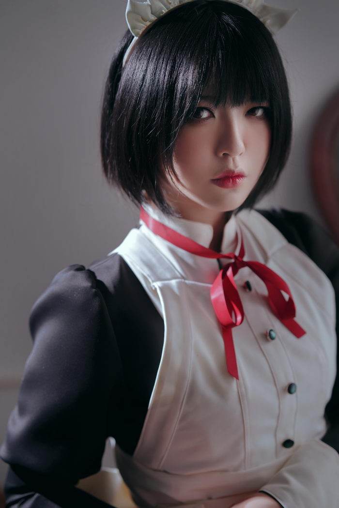 [Cosplay] Banbanko 半半子 Maid 嫌な顔 メイド