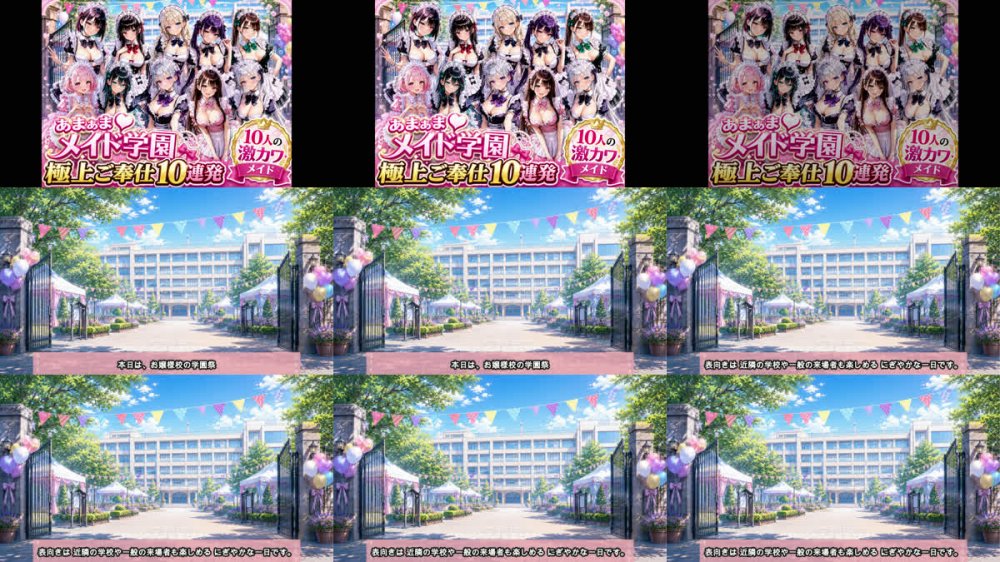[260702][月見どらいばー] あまあまメイド学園 ～極上ご奉仕10連発～ [RJ01658277]