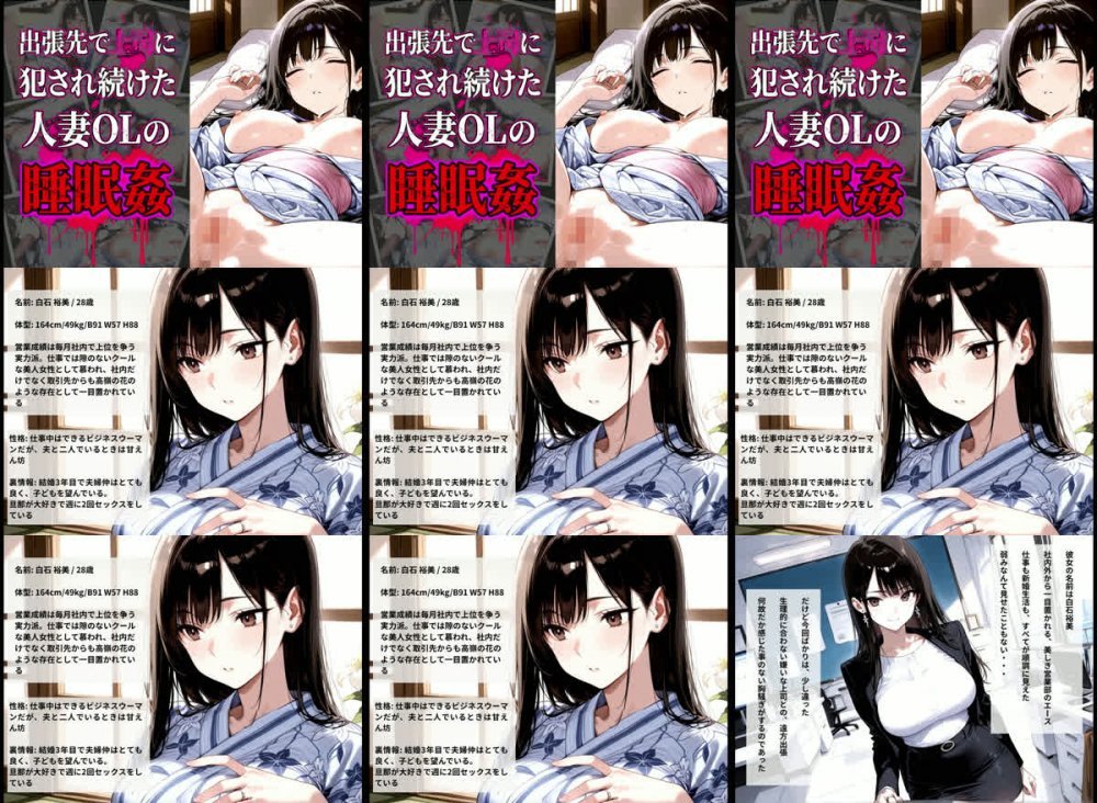 [260428][月見どらいばー] 【導入OP・特典有】温泉旅館で上司に睡眠薬を盛られ犯●れ続けた人妻OLの睡眠姦  [d_756677]