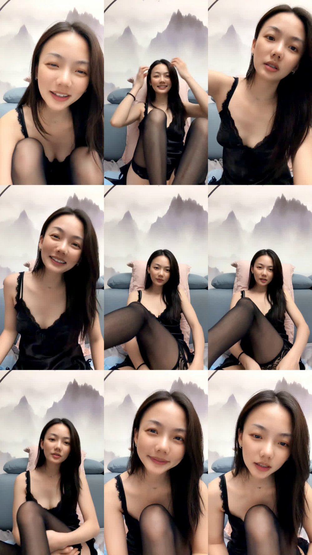 【小唐薇】第一次和大哥在一起，完全被草吸引，整個過程都露出臉，穿著黑色長襪、高跟鞋、無毛，道具玩弄草地產生白色液體