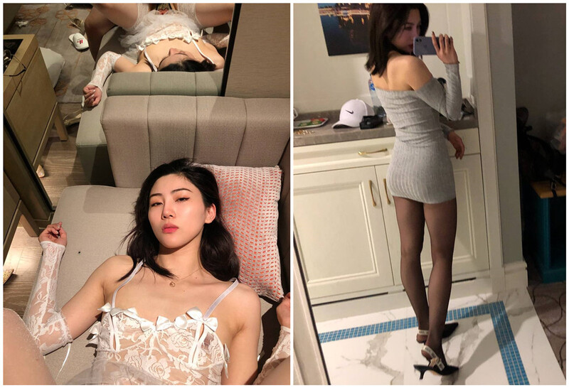 【原始外洩】上海驚艷身材，抖音成熟女性，捂嘴抓橫幅，仰頭喘氣，穿著黑色長襪和吊帶褲跪下，從後面攻擊，真實感超乎想像（10V）