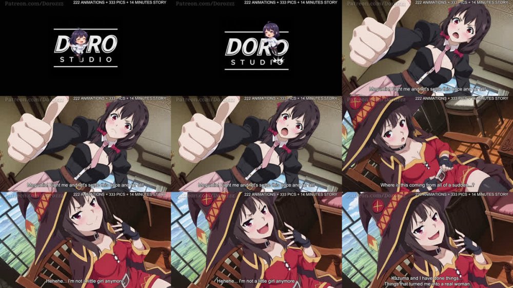[260905][Dorozz Animation] (T3 Animation) Yunyun - KonoSuba: God's Blessing on This Wonderful World! 222 Clips + 14 minutes Animation (4K 60FPS)