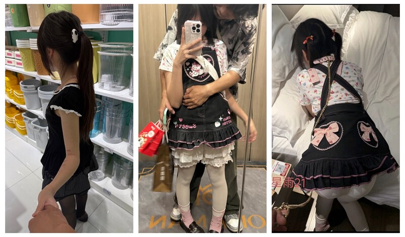 [MP4/2.1GB]滁州軟萌二次元妹子洛麗塔裙雙馬尾加金鏈趴在地上 白絲夾著做足交最後全裸後入特寫進出