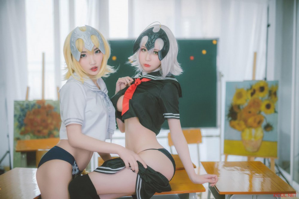 [Cosplay] 西园寺南歌 黑白贞德 JK制服 [24P-114MB]