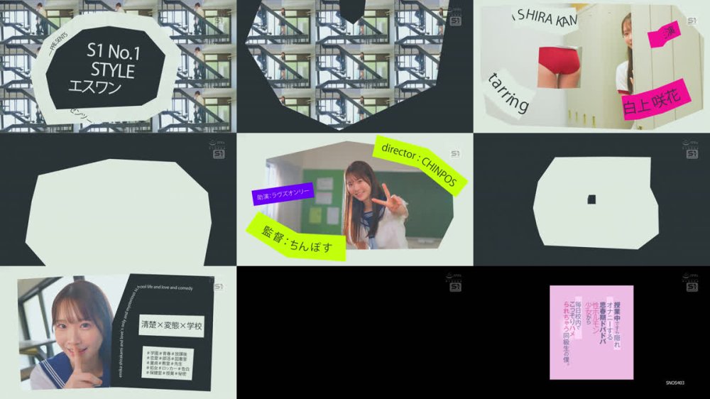 +++ [FHD] SNOS-403 授業中ですら隠れオナニーする思春期ドバドバ性ホルモン少女から毎日校内でこっそりハメられちゃう同級生の僕。 白上咲花