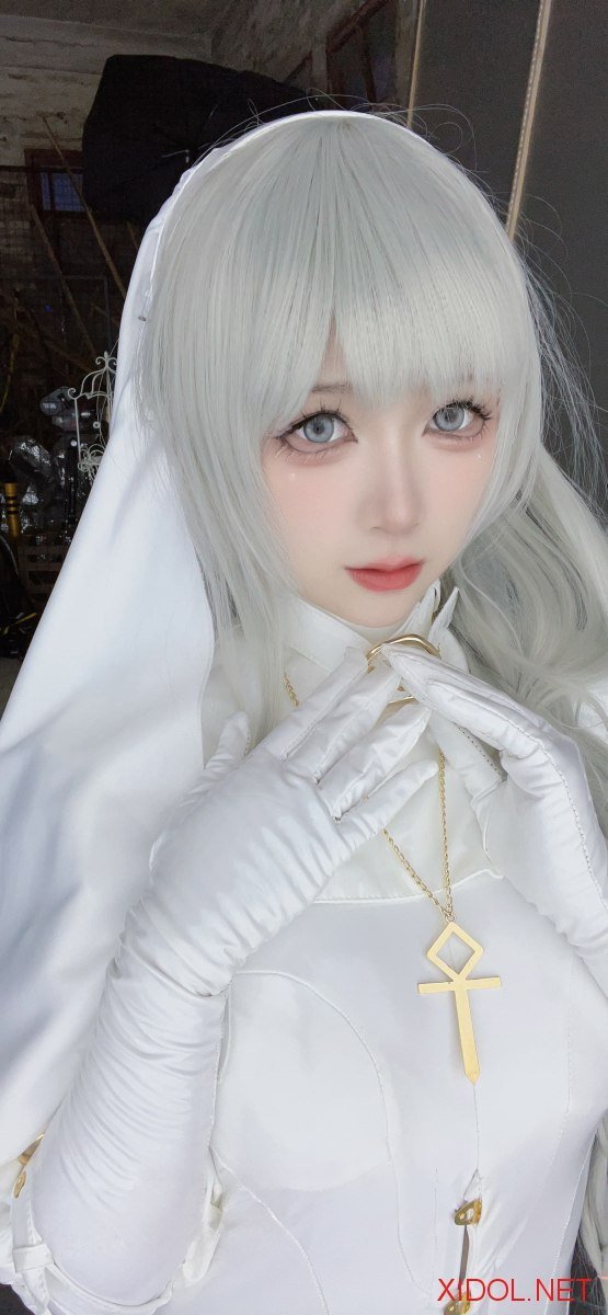 [Cosplay] 樱落酱 纯白修女 [45P-288MB]
