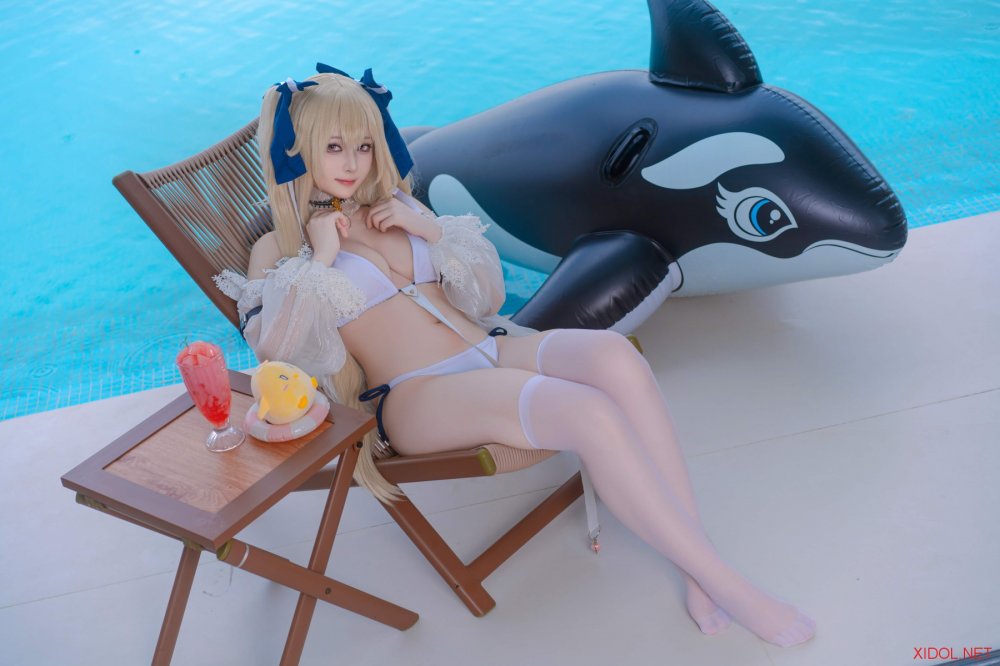 [Cosplay] 屿鱼 碧蓝航线·安克雷奇 泳装 [38P-507MB]