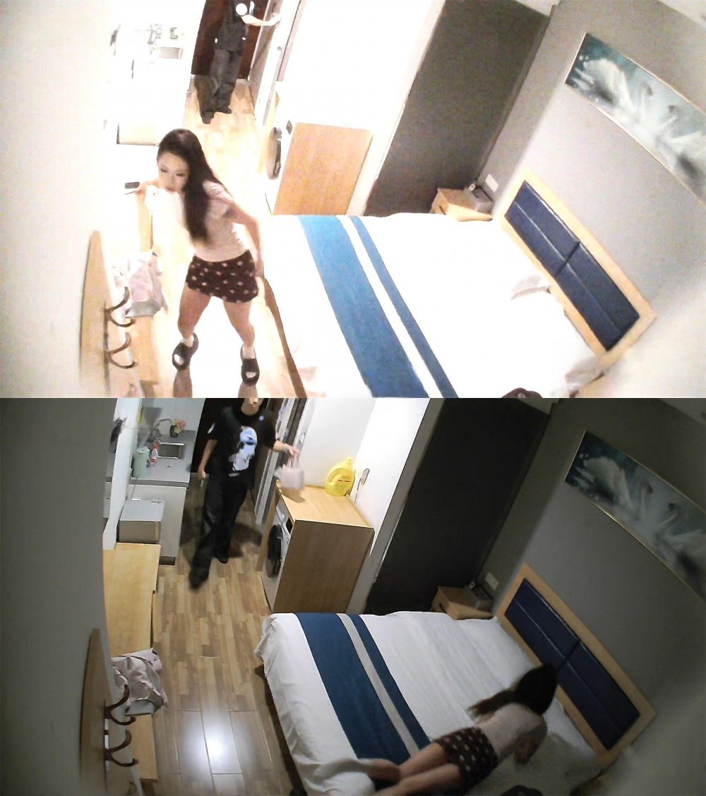 五一流出樂橙酒店偷拍受虐型女M酒後被健碩猛男大力扇臉變母狗