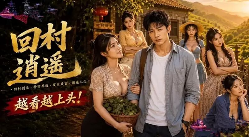 【AI短劇】《回村逍遙》EP1-10合集 小叔子暗戀嫂子多年，趁大哥意外離世終於得手做愛，帶領村裡人致富