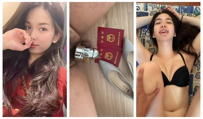 無能老公滿足不了老婆戴上鎖讓嬌妻去約單男，看著嬌妻在別人胯下操弄騎乘自己只能憋著