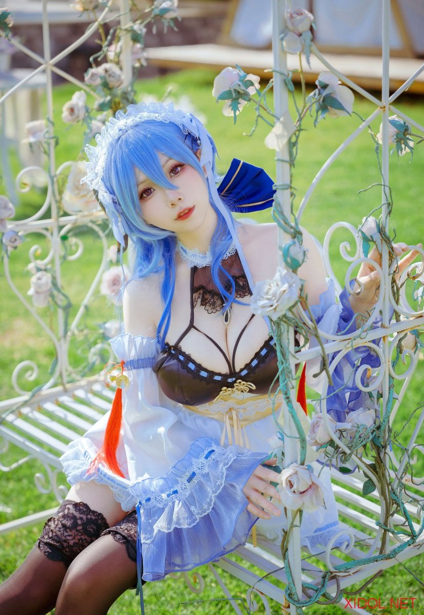 [Cosplay] 末夜787 原神 甘雨 同人女仆 [15P-111MB]