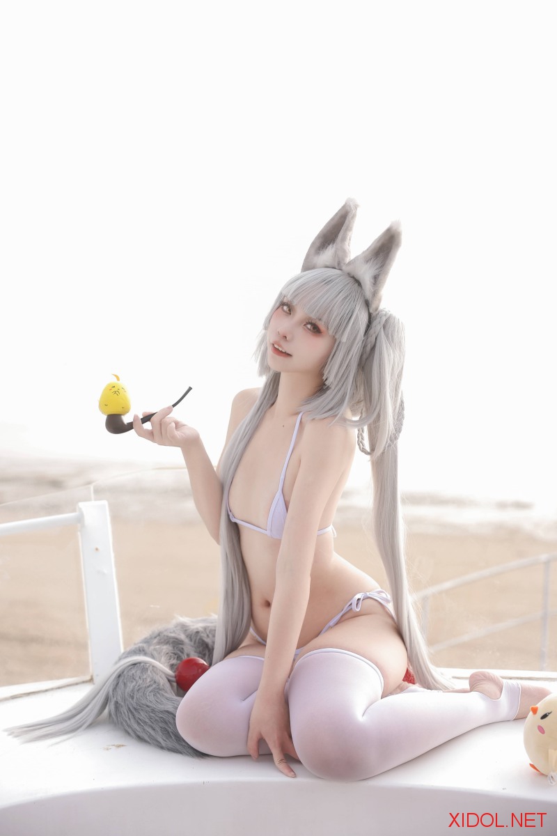 [Cosplay] G44不会受伤 碧蓝航线 朝凪 泳装 [31P-335MB]
