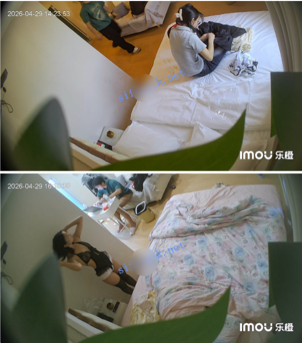 4-29流出樂橙酒店偷拍眼鏡知性妹妹COS女僕裝男友足交~啪啪~解放雙手撸射