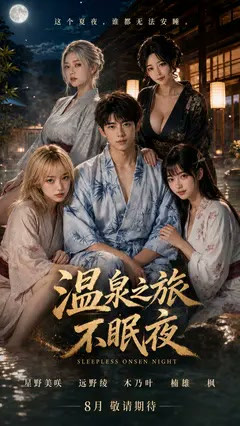 【AI短劇】《溫泉之旅不眠夜》EP1-4集，小情侶溫泉尋歡，水裡啪啪啪女上位大力抽插
