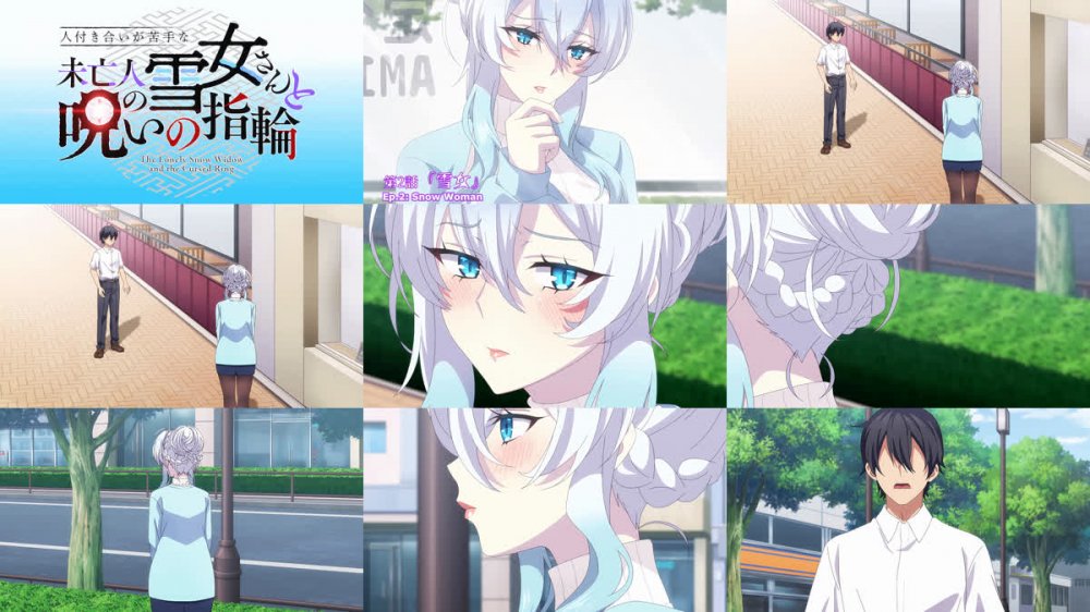 [AnimeAlpha] - Hitozukiai ga Nigate na Miboujin no Yukionna-san to Noroi no Yubiwa - S01E02 [1080p WEB-DL] [The Lonely Snow Widow and the Cursed Ring]