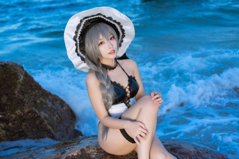 [Cosplay] 宮本桜 碧蓝航线 路易九世 泳装 [47P-244MB]